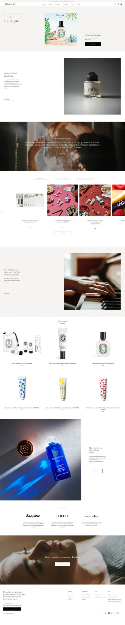 Tienda online de perfumes y cosmética Abanuc