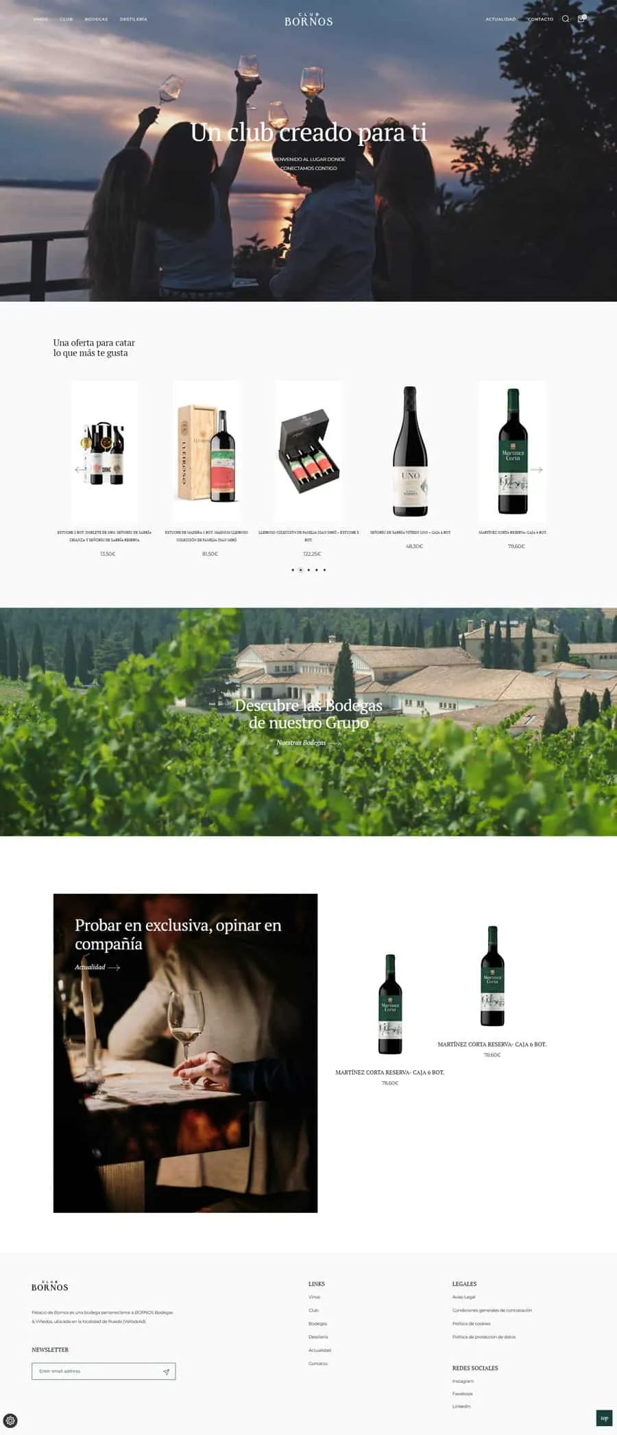 Club Bornos — tienda online WooCommerce con diseño personalizado