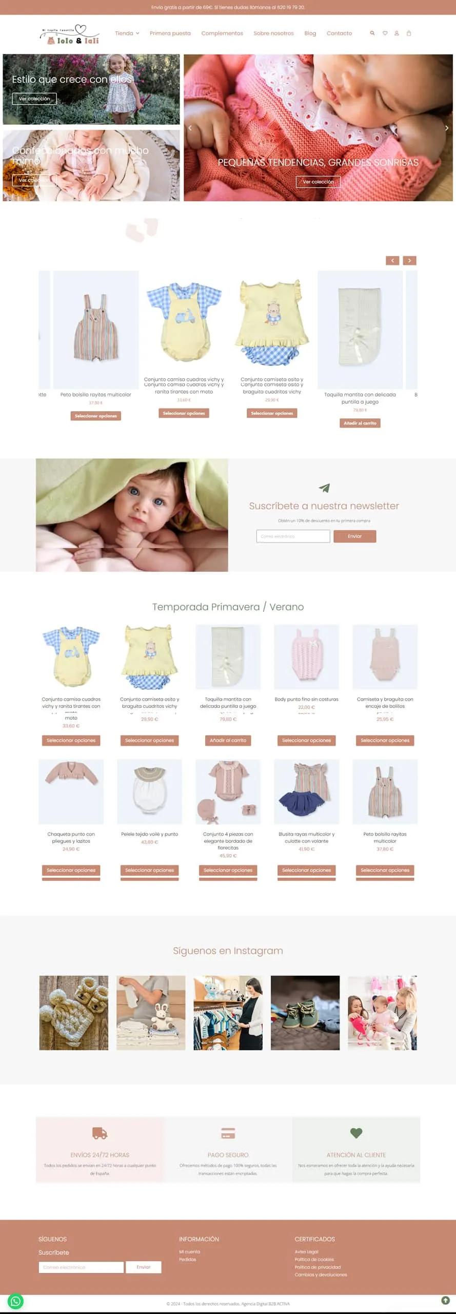 Tienda online de moda infantil Lolo y Lali