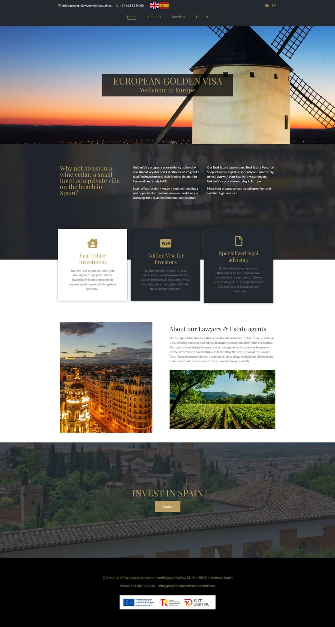 Property Lawyer Valence Spain — web corporativa WordPress multidioma