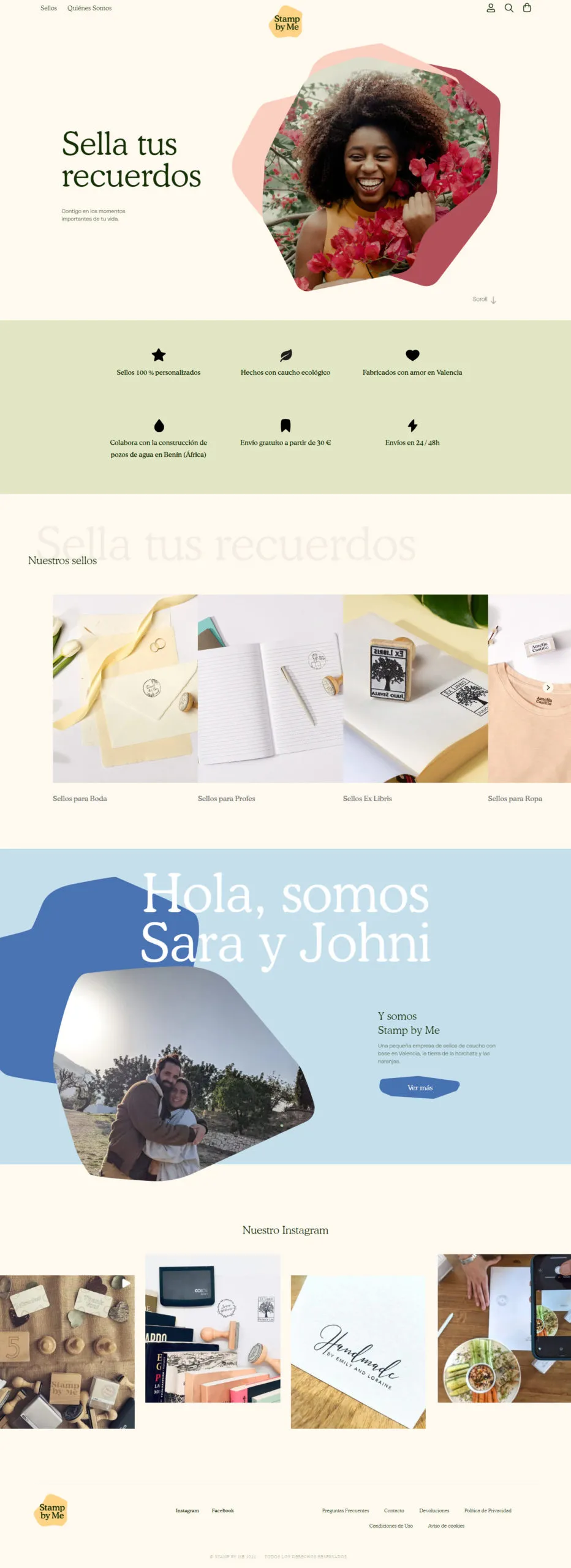 Tienda online de sellos personalizados Stamp By Me